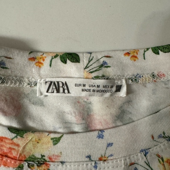 Zara balloon sleeve cotton shirt - Picture 4 of 4